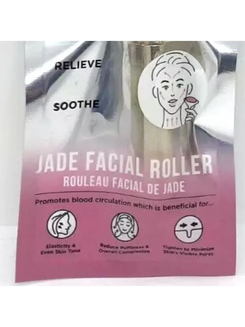 Jade Facial Roller by My Beauty Spot Reduce Wrinkles NEW Sealed